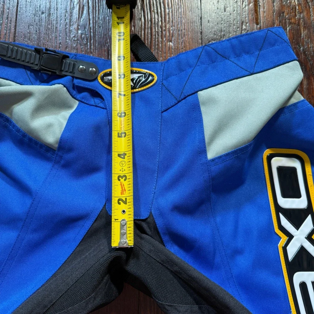 AXO Motocross Racing Pants Mens 30 Blue Black Padded MX Dirt Bike Gear